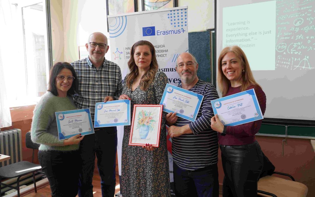Escola da República da Macedónia do Norte recebeu docentes do AE Dr. Mário Fonseca