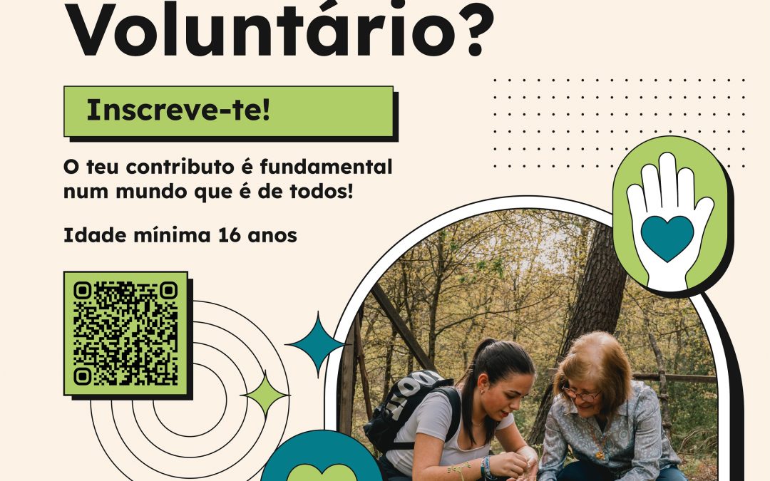 Inscrições abertas para o Banco de Voluntariado