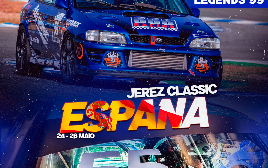 Subaru Impreza GC8 brilha no circuito Jerez Ángel Nieto durante Jerez Classic