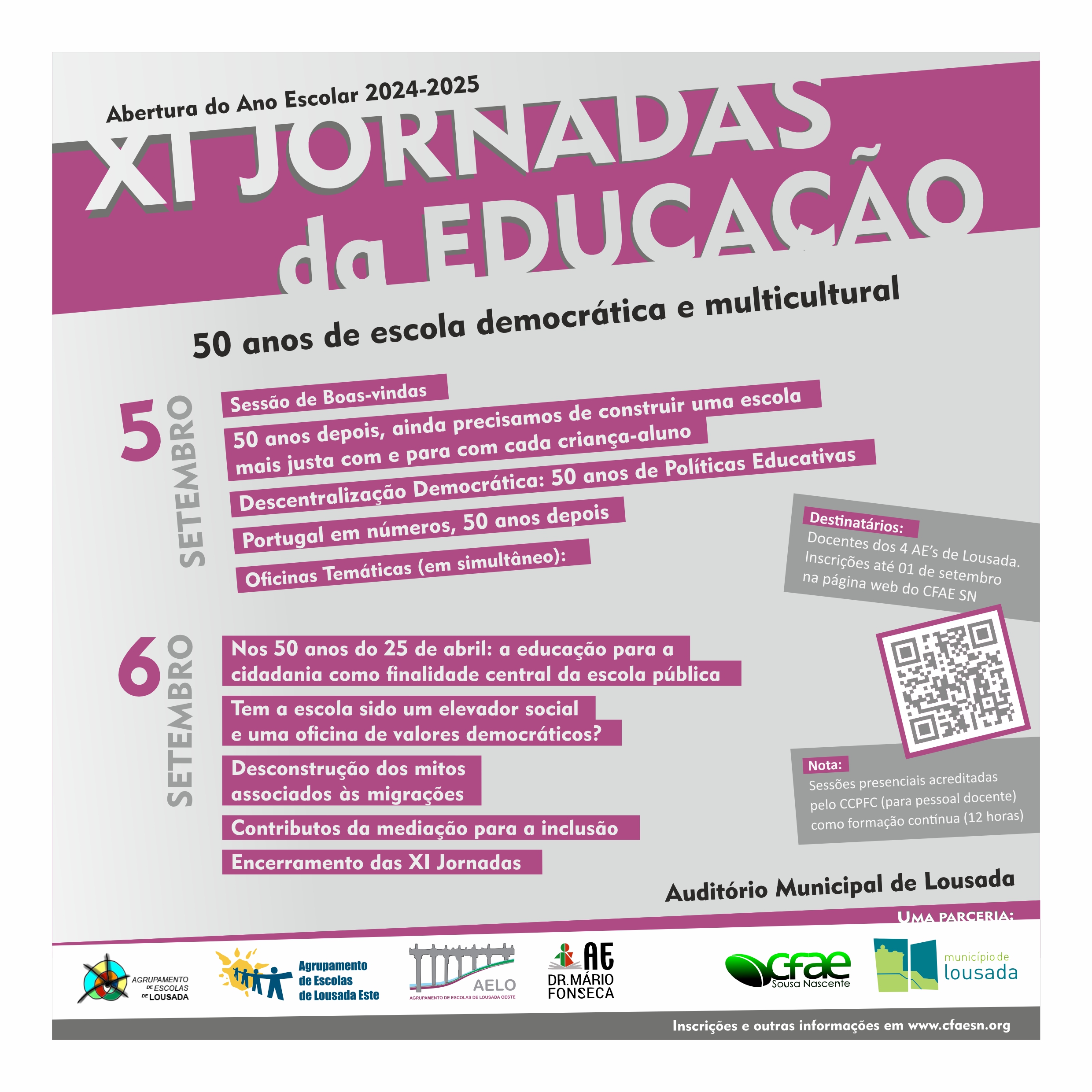 XI Jornadas da Educação