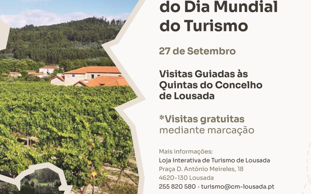 Dia Mundial do Turismo com visitas guiadas