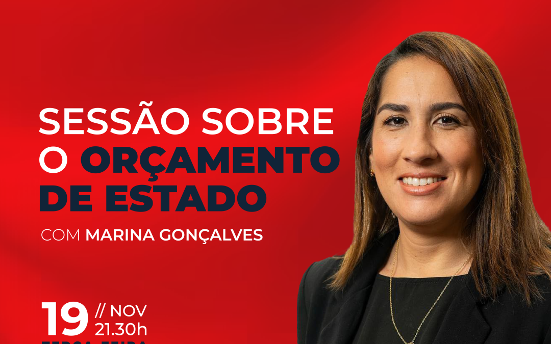 Marina Gonçalves, deputada do PS, em Lousada para sessão sobre Orçamento de Estado para 2025