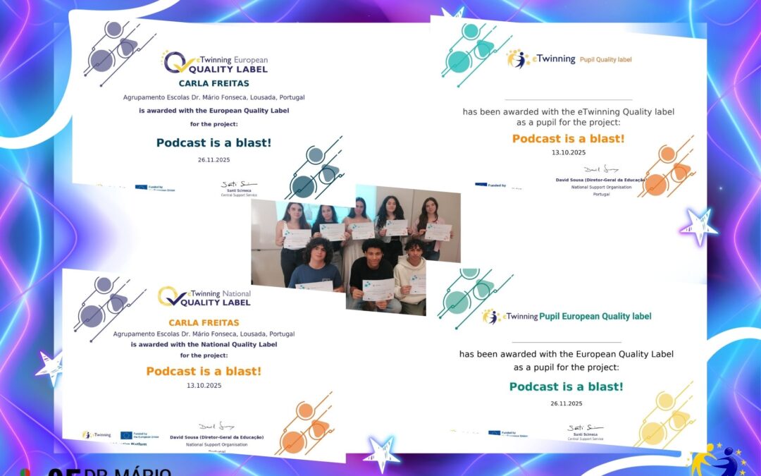 Alunos conquistam prémios Nacionais e Europeus