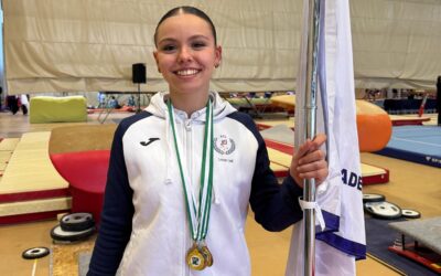 Leonor Leal é bicampeã em ginástica artística